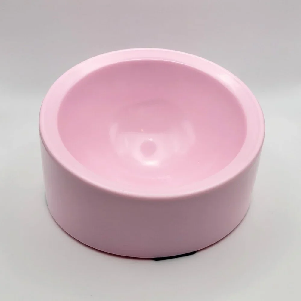 Pink Slanted Dog Bowl, Non-Skid & Non-Spill, Small
